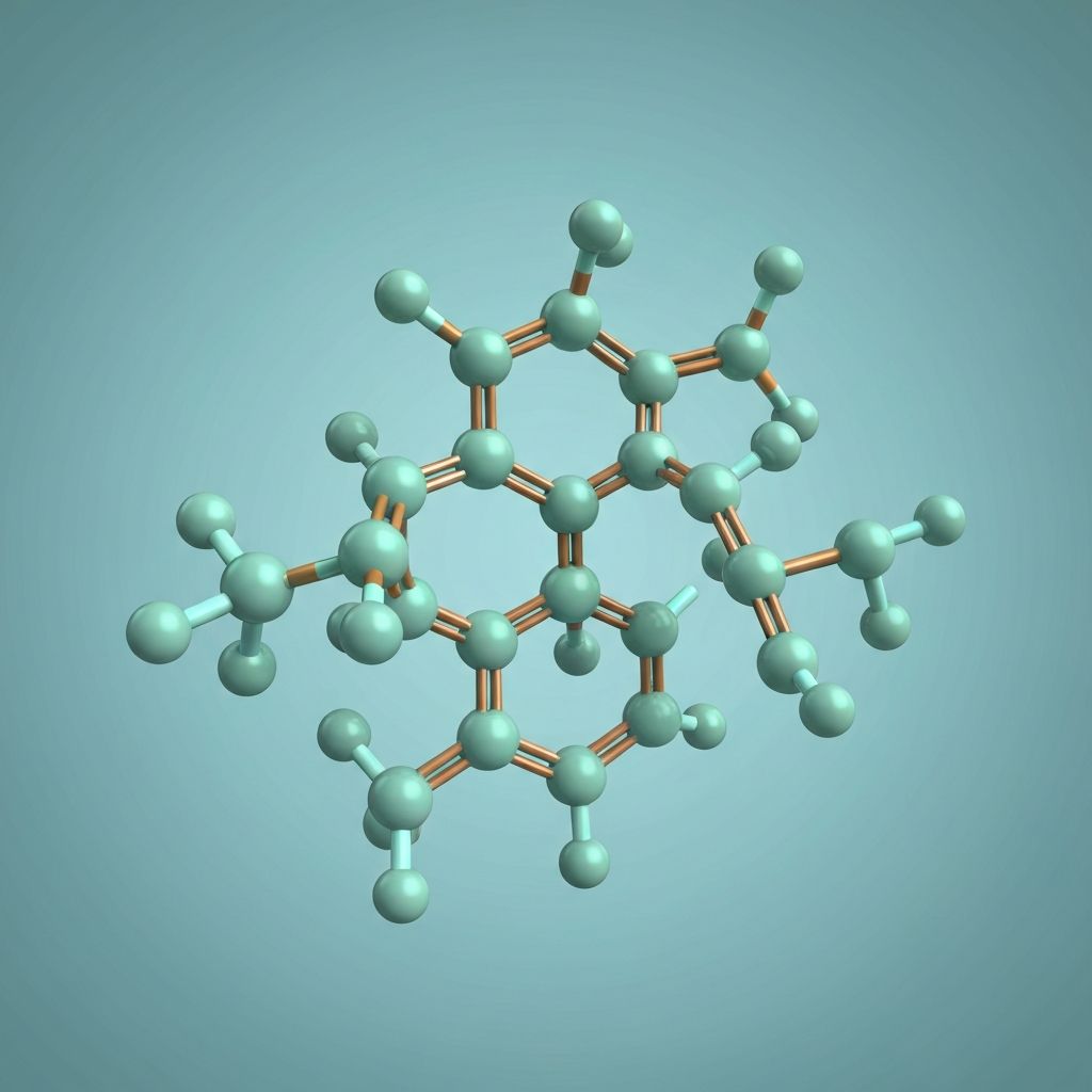 Molecular structure of leucine amino acid
