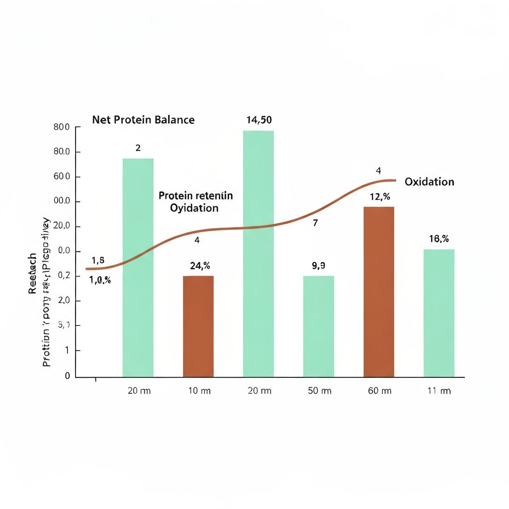 Net protein balance over 24 hours